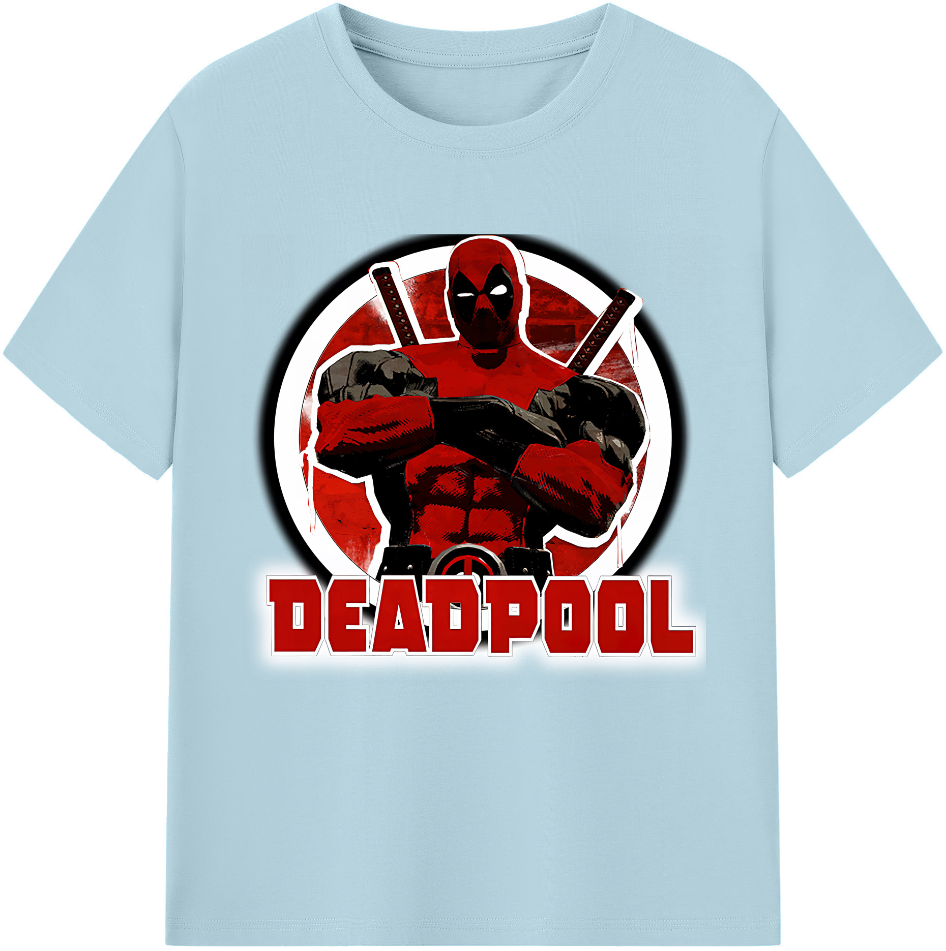 （画像用） Deadpool デッドプール 綿100％半袖Tシャツ（フロントプリント）